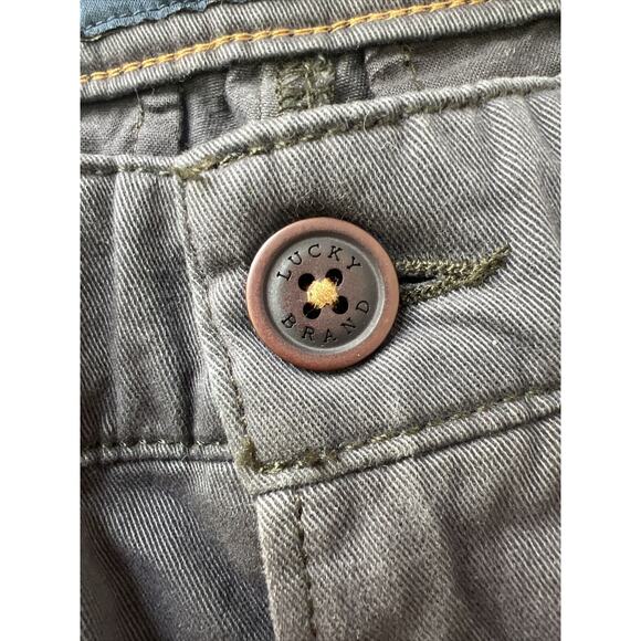 Lucky Brand 410 Athletic Fit Pants Mens 31x32 Khaki Chino Stretch Straight-Leg - Picture 4 of 10